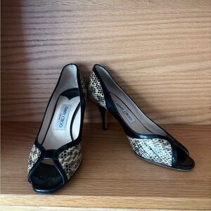 Jimmy Choo Snake Print Heels
